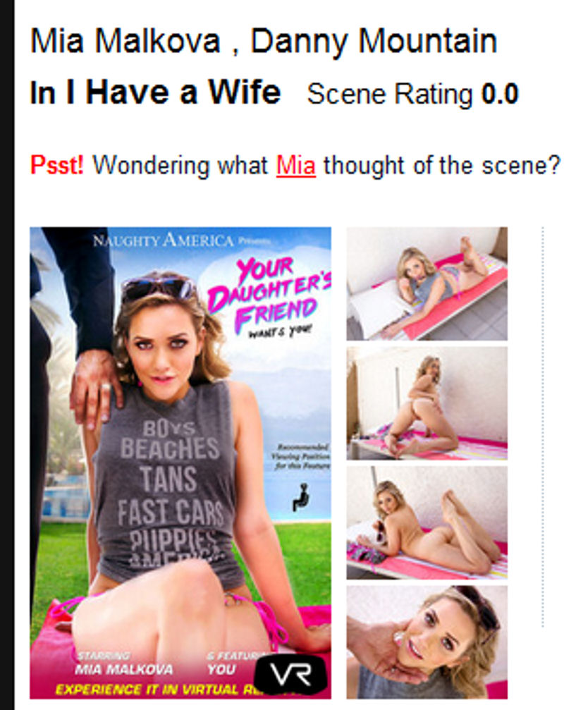 VR Porn Mia Malkova Doesnt Care About Your Wife 2015