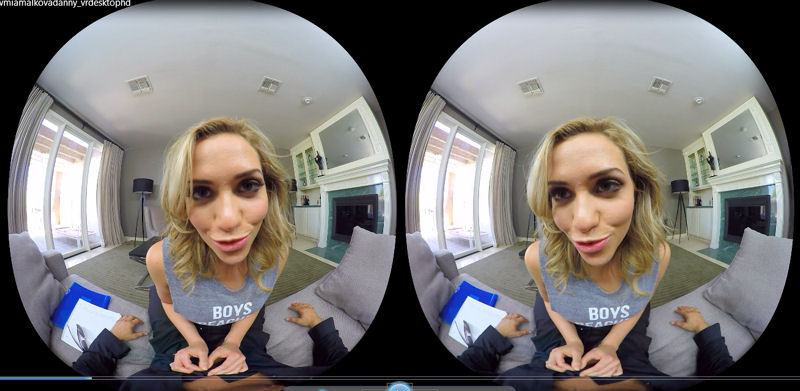 Mia Malkova VR face close-up