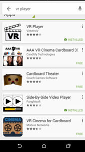 VR players on Google Play