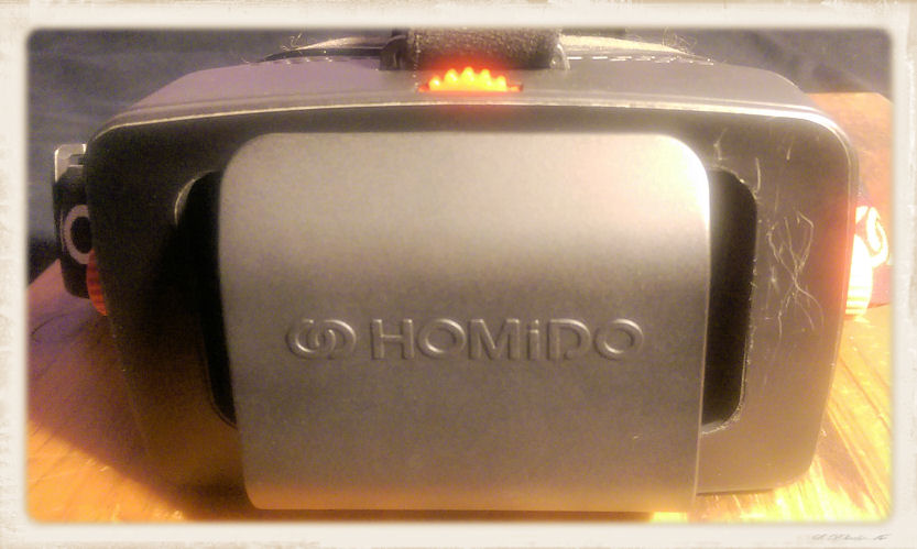 Front view of Homido VR headset