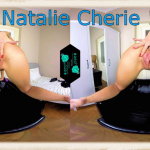 Natalie Cherie doggy style pose