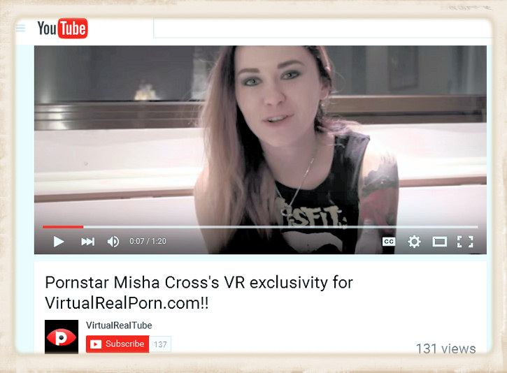 Misha Cross Youtube video screen capture