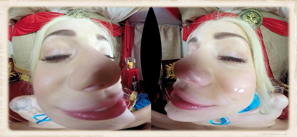 Kiss Elsa Jean in a VR porn