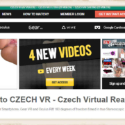 Screenshot of the CzechVR flagship site that also contains the subsites of CzechVR Fetish and Casting