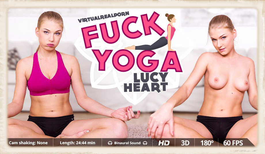 Ms. Lucy Heart is the horny starlet who gives a yoga demo