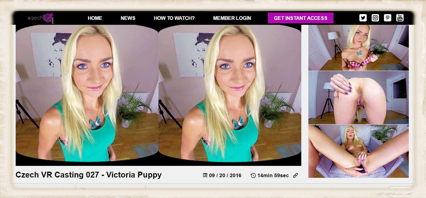 Victoria Puppy for Czech VR casting