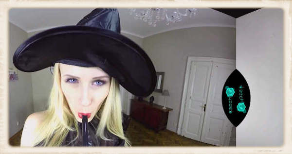 Angel Wicky as 3D porn witch