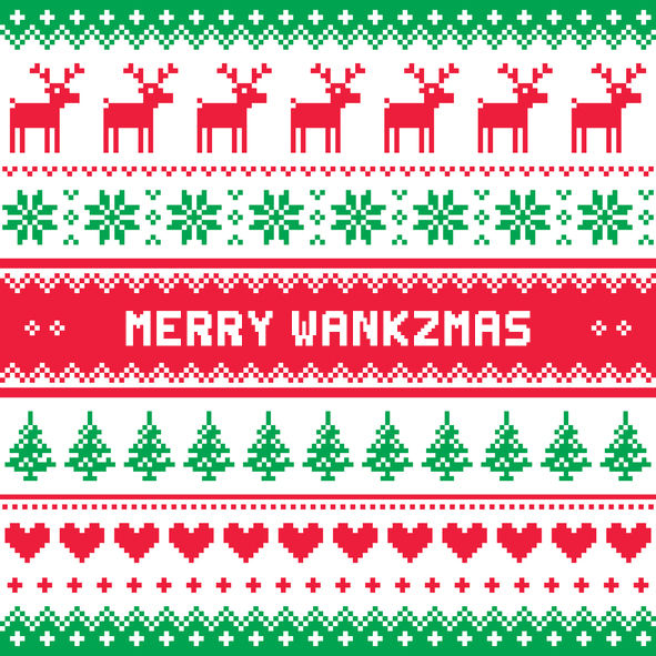 wankz ugly christmas sweater background