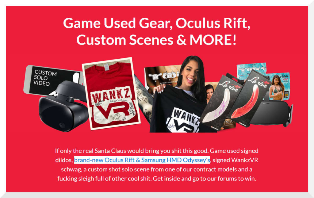 Holy fuck me, WankzVR. Game used gear! Is that what I think it means? What does this mean fellas?