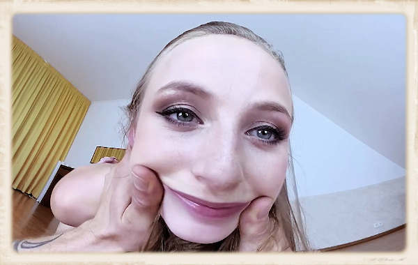 feature image pornstar Ladybug's face forced smile