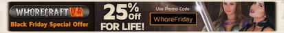 WhoreCraft and Lethal VR Black Friday special discount