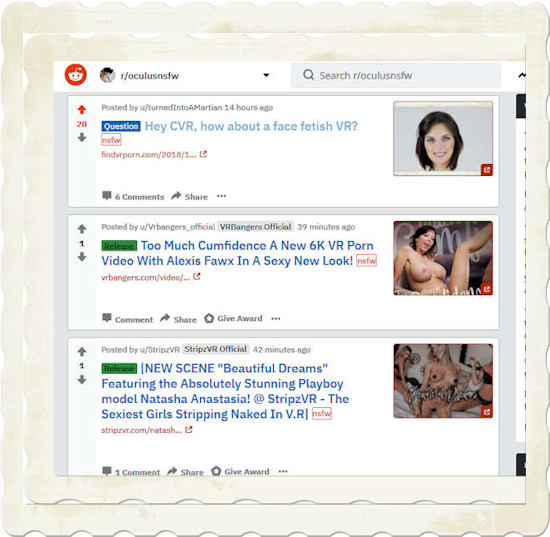 huge interest in face fetish vr porn