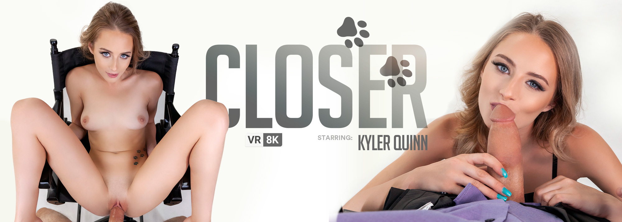 Kyler Quinn stars in VR Banger's scene Closer
