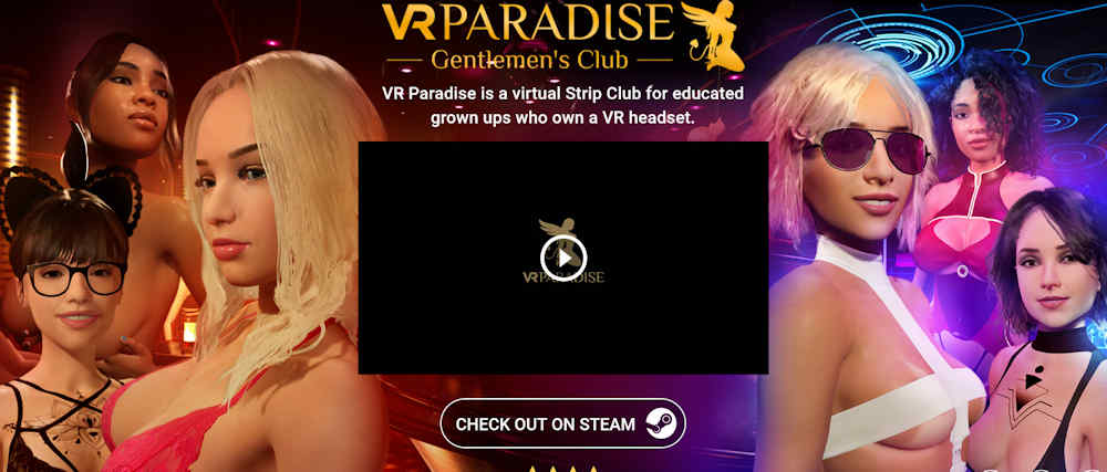 VR Paradise strip club as background image of article
