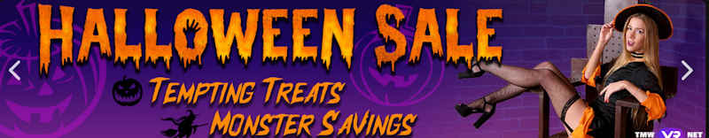 Halloween VRporn.com sale banner