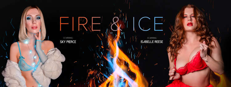Fire and Ice free preview starring Sky Pierce and Isabelle Reese from VR Bangers