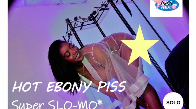 Ebony VR Solos scene Ebony Piss