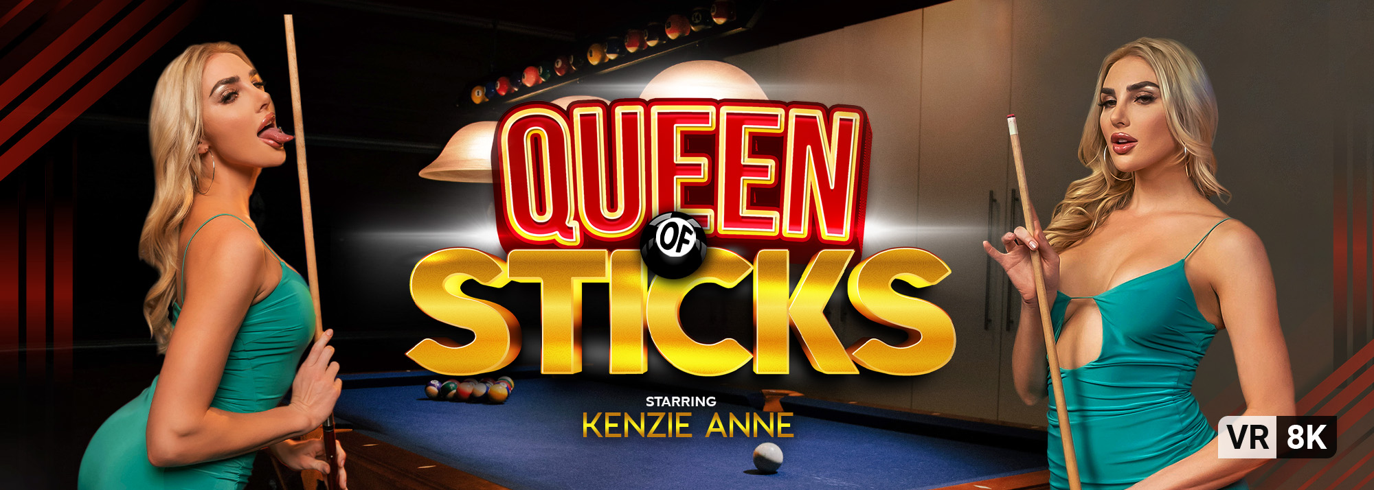 Queen of Sticks with Kenzie Anne for VR Bangers site